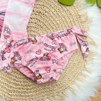 Linha Praia - Biquíni com Proteção UV50+ e Calcinha - Cachorrinha - Rosa